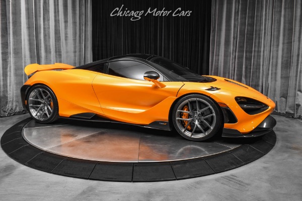 Used 2021 McLaren 765LT Coupe Papaya Spark HRE Wheels FULL PPF Carbon Fiber RYFT Exhaust LOADED for sale Sold at Chicago Motor Cars in West Chicago IL 60185 6