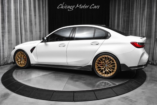 Used 2024 BMW M3 CS Sedan Frozen White! Only 3k Miles! M Carbon Bucket Seats! RARE! for sale $135,800 at Chicago Motor Cars in West Chicago IL 60185 3