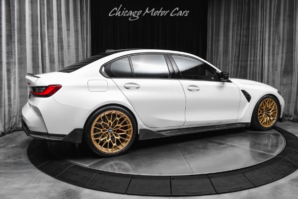 Used 2024 BMW M3 CS Sedan Frozen White! Only 3k Miles! M Carbon Bucket Seats! RARE! for sale $135,800 at Chicago Motor Cars in West Chicago IL 60185 5