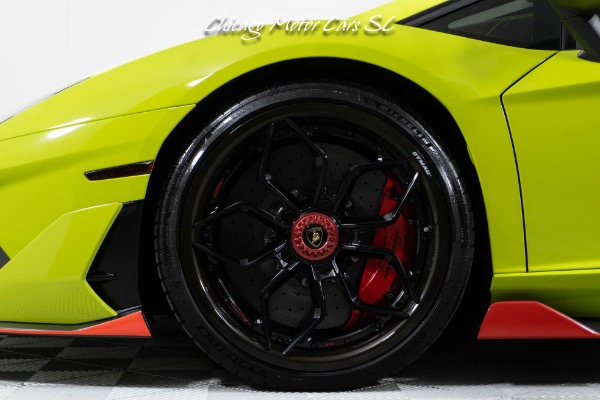 Used 2019 Lamborghini Aventador LP770-4 SVJ Coupe 5k Miles Full PPF Carbon Barrel Wheels Verde Scandal Front Lifter for sale $1,049,800 at Chicago Motor Cars in West Chicago IL 60185 6