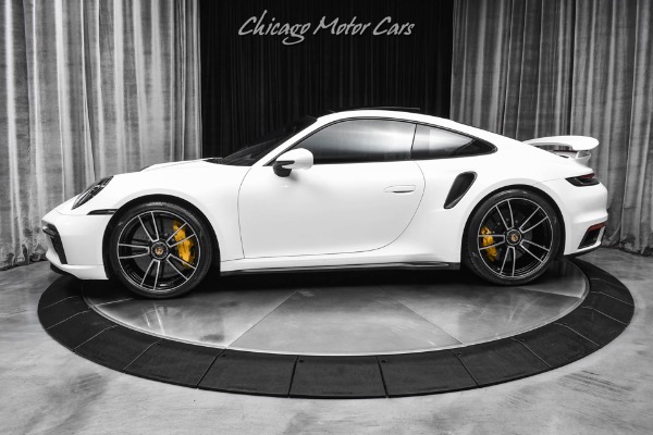 Used 2023 Porsche 911 Turbo S Coupe Only 14k Miles White / Black PDK Factory Warranty! for sale $235,800 at Chicago Motor Cars in West Chicago IL