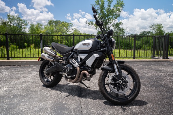 Used 2022 Ducati Scrambler 1100 Dark PRO ONLY 196 Miles Desmodue L-Twin TwoUp Seat EXCELLENT Condition for sale Sold at Chicago Motor Cars in West Chicago IL 60185 2