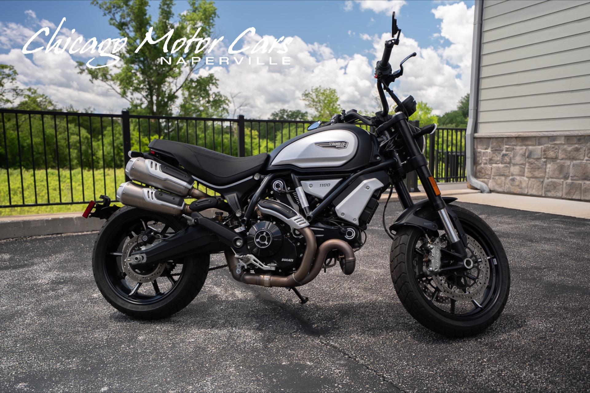 Used 2022 Ducati Scrambler 1100 Dark PRO ONLY 196 Miles Desmodue L-Twin TwoUp Seat EXCELLENT Condition for sale Sold at Chicago Motor Cars in West Chicago IL 60185 1
