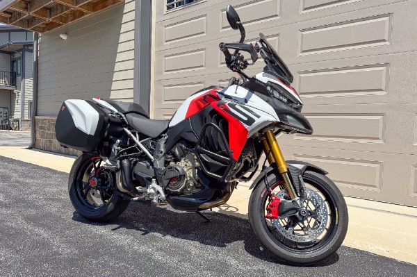 Used 2024 Ducati Multistrada V4 RS ONLY 350 Miles Titanium Subframe Dry Clutch TONS of Carbon Fiber for sale Sold at Chicago Motor Cars in West Chicago IL 60185 3