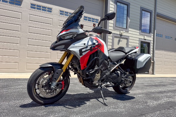 Used 2024 Ducati Multistrada V4 RS ONLY 350 Miles Titanium Subframe Dry Clutch TONS of Carbon Fiber for sale Sold at Chicago Motor Cars in West Chicago IL 60185 5