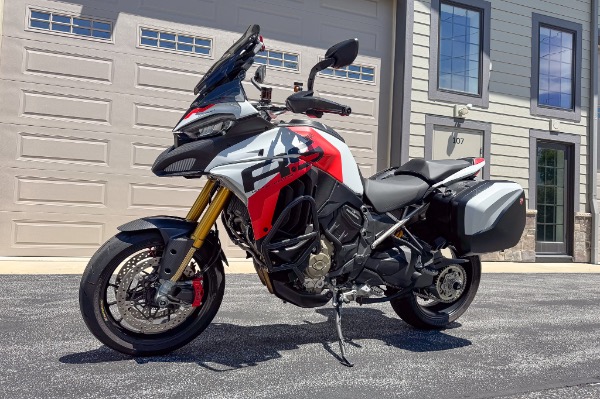 Used 2024 Ducati Multistrada V4 RS ONLY 350 Miles Titanium Subframe Dry Clutch TONS of Carbon Fiber for sale Sold at Chicago Motor Cars in West Chicago IL 60185 6