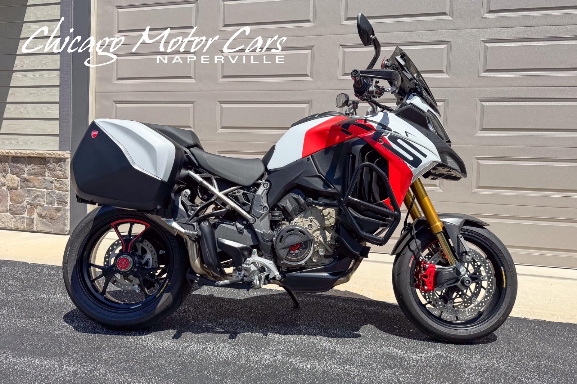 Used 2024 Ducati Multistrada V4 RS ONLY 350 Miles Titanium Subframe Dry Clutch TONS of Carbon Fiber for sale Sold at Chicago Motor Cars in West Chicago IL 60185 1