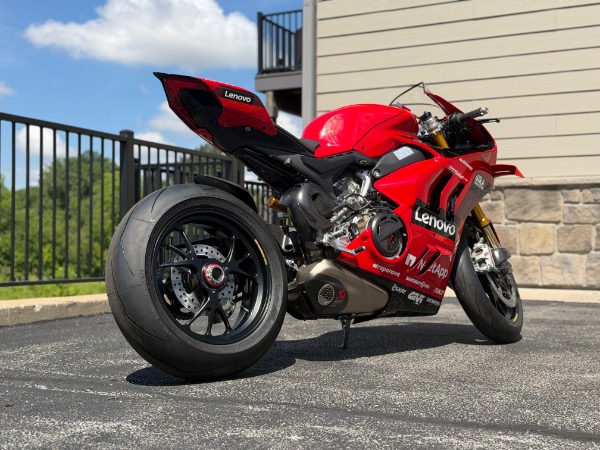 Used 2024 Ducati Panigale V4 S Bagnaia World Champion 1 of ONLY 260 TONS of Carbon Fiber GP Livery SIGNED for sale $82,800 at Chicago Motor Cars in West Chicago IL 60185 4