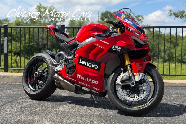 Used 2024 Ducati Panigale V4 S Bagnaia World Champion 1 of ONLY 260 TONS of Carbon Fiber GP Livery SIGNED for sale $82,800 at Chicago Motor Cars in West Chicago IL