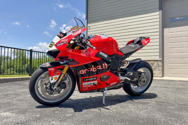 Used 2024 Ducati V4S WSBK Bautista World Champion 1 of ONLY 260 TONS of Carbon Fiber GP Livery SIGNED for sale $64,800 at Chicago Motor Cars in West Chicago IL 60185 5