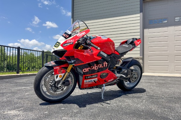 Used 2024 Ducati V4S WSBK Bautista World Champion 1 of ONLY 260 TONS of Carbon Fiber GP Livery SIGNED for sale $64,800 at Chicago Motor Cars in West Chicago IL 60185 6