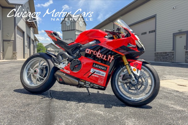 Used 2024 Ducati V4S WSBK Bautista World Champion 1 of ONLY 260 TONS of Carbon Fiber GP Livery SIGNED for sale $64,800 at Chicago Motor Cars in West Chicago IL 60185 1