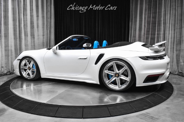 Used 2022 Porsche 911 Turbo S Cabriolet ANRKY Wheels! Upgraded Exhaust! Blue Interior! Warranty! for sale Sold at Chicago Motor Cars in West Chicago IL 60185 3