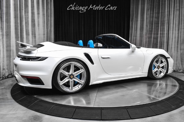 Used 2022 Porsche 911 Turbo S Cabriolet ANRKY Wheels! Upgraded Exhaust! Blue Interior! Warranty! for sale Sold at Chicago Motor Cars in West Chicago IL 60185 5