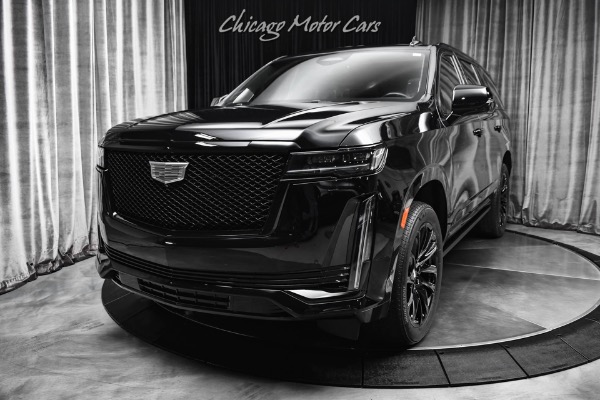 Used 2021 Cadillac Escalade Sport Platinum MSRP $112,535+ Onyx Package Black Wheels LOADED for sale $68,800 at Chicago Motor Cars in West Chicago IL 60185 2