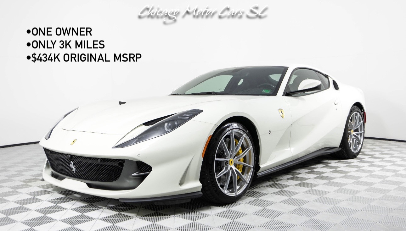 Used 2019 Ferrari 812 Superfast 1 Owner Only 3K Miles MSRP $434K+ Front PPF Front Lift LED Steering Wheel for sale Sold at Chicago Motor Cars in West Chicago IL 60185 1