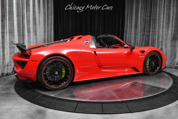 Used 2015 Porsche 918 Spyder RARE 400 Miles! Red on Red! Front Axle Lift! Carbon Interior Pack! for sale Sold at Chicago Motor Cars in West Chicago IL 60185 5