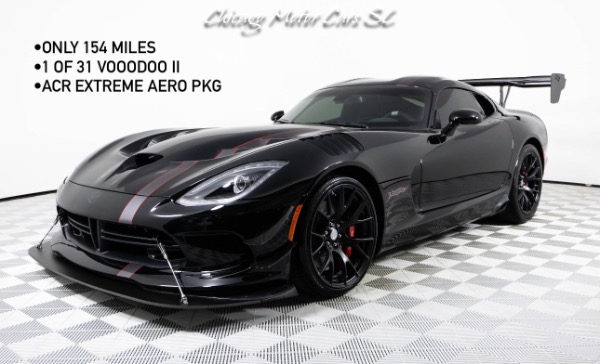 Used 2017 Dodge Viper GTC 1 of 31 VoooDoo II Edition Only 154 Miles ACR Package Sinister Spec for sale Sold at Chicago Motor Cars in West Chicago IL 60185 1