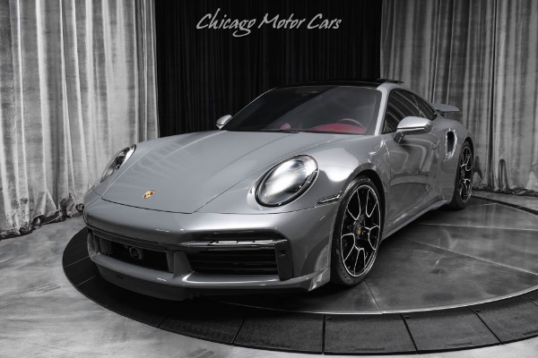 Used 2022 Porsche 911 Turbo S Coupe PTS Grigio Telesto Axle Lifter Burmester Sound Tons of Carbon Fiber for sale Sold at Chicago Motor Cars in West Chicago IL 60185 2