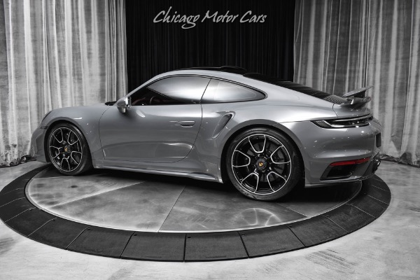 Used 2022 Porsche 911 Turbo S Coupe PTS Grigio Telesto Axle Lifter Burmester Sound Tons of Carbon Fiber for sale Sold at Chicago Motor Cars in West Chicago IL 60185 3