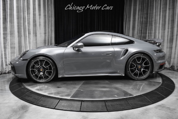 Used 2022 Porsche 911 Turbo S Coupe PTS Grigio Telesto Axle Lifter Burmester Sound Tons of Carbon Fiber for sale Sold at Chicago Motor Cars in West Chicago IL 60185 1