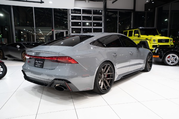 Used 2021 Audi RS 7 4.0T quattro Nardo Gray Black Optic Pkg Executive Pkg Unitronic Stg 2 for sale Sold at Chicago Motor Cars in West Chicago IL 60185 4
