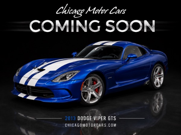 Used 2013 Dodge SRT Viper GTS Coupe Only 1K Miles Viper GTS Blue Launch Edition Collector Quality for sale Sold at Chicago Motor Cars in West Chicago IL 60185 1