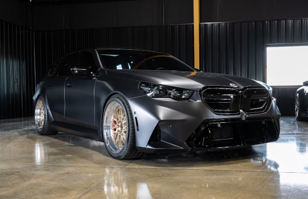 Used 2025 BMW M5 Wagon Frozen Deep Grey xDrive 5k Miles Upgrades Wheels SATIN PPF LOADED for sale Sold at Chicago Motor Cars in West Chicago IL 60185 2