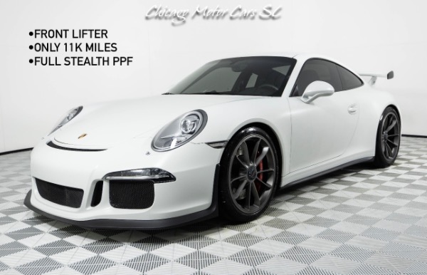 Used 2014 Porsche 911 GT3 Only 11K Miles Full Stealth PPF Front Axle Lift Sport Chromo Pkg Loaded for sale Sold at Chicago Motor Cars in West Chicago IL 60185 1