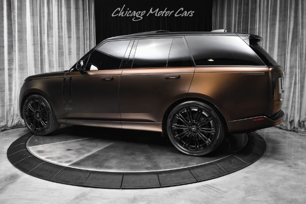 Used 2025 Land Rover Range Rover P530 SE Bespoke Full Extended Leather Satin Tourmaline Brown Wrap for sale Sold at Chicago Motor Cars in West Chicago IL 60185 3