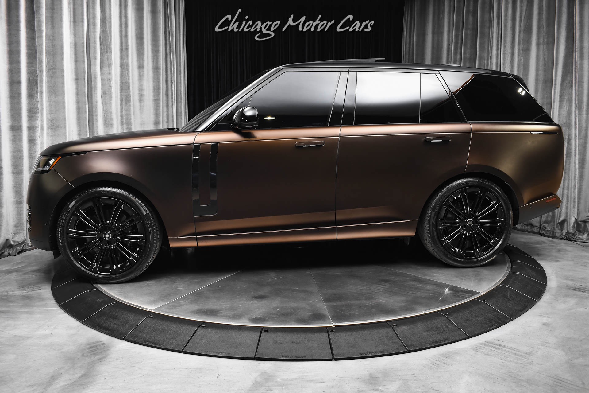 Used 2025 Land Rover Range Rover P530 SE Bespoke Full Extended Leather Satin Tourmaline Brown Wrap for sale Sold at Chicago Motor Cars in West Chicago IL 60185 1
