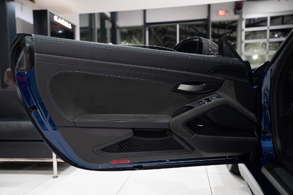 Used 2025 Porsche 718 Boxster Spyder RS Weissach LOW Miles Gentian Blue Front Lift LOADED for sale Sold at Chicago Motor Cars in West Chicago IL 60185 5