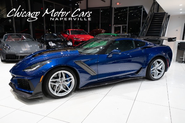 Used 2019 Chevrolet Corvette ZR1 3ZR ZTK Coupe ONLY 1900 Miles Track Perf Pkg Carbon Aero Comp Seats LOADED for sale Sold at Chicago Motor Cars in West Chicago IL 60185 1
