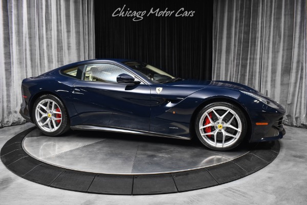 Used 2015 Ferrari F12 Berlinetta $437k MSRP Collector Quality Tubi Exhaust Carbon Loaded Blu Pozzi Sand Int for sale $539,800 at Chicago Motor Cars in West Chicago IL 60185 6