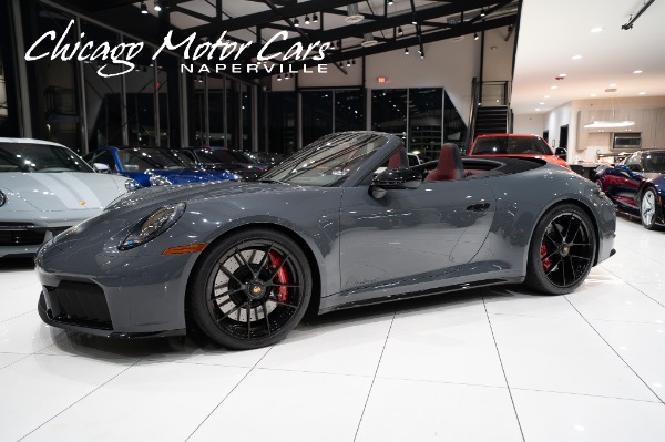 Used 2026 Porsche 911 GTS 4 Convertible ONLY 1100 Miles Ext Pkg 18-Way Seats Slate Grey HOT Spec for sale Sold at Chicago Motor Cars in West Chicago IL 60185 1