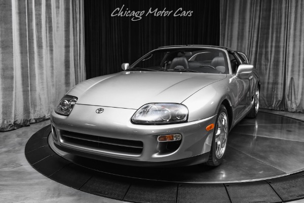 Used 1998 Toyota Supra Turbo 6 Speed Manual Transmission Completely Stock Quick Silver Metallic for sale Sold at Chicago Motor Cars in West Chicago IL 60185 2