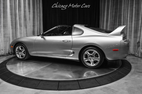 Used 1998 Toyota Supra Turbo 6 Speed Manual Transmission Completely Stock Quick Silver Metallic for sale Sold at Chicago Motor Cars in West Chicago IL 60185 3