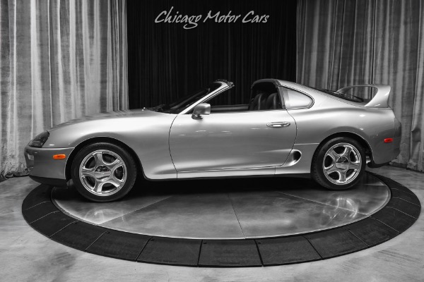 Used 1998 Toyota Supra Turbo 6 Speed Manual Transmission Completely Stock Quick Silver Metallic for sale Sold at Chicago Motor Cars in West Chicago IL 60185 1