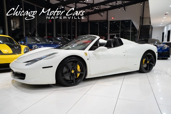 Used 2013 Ferrari 458 Spider Racing Seats Carbon Driver Zone LOW Miles TONS of Service Records LOADED for sale $469,800 at Chicago Motor Cars in West Chicago IL