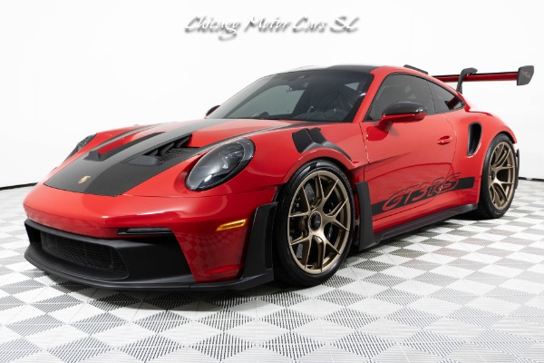 Used 2025 Porsche 911 GT3 RS Weissach PCCBs Magnesium Wheels Only 2K Miles Full PPF Front Lift for sale Sold at Chicago Motor Cars in West Chicago IL 60185 2