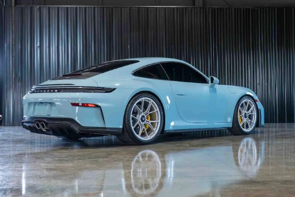 Used 2026 Porsche 911 GT3 Touring RARE PTS Meissen Blue ONLY 56 Miles 6-Spd Manual Bucket Seats for sale Sold at Chicago Motor Cars in West Chicago IL 60185 2