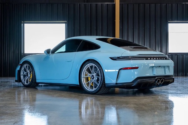Used 2026 Porsche 911 GT3 Touring RARE PTS Meissen Blue ONLY 56 Miles 6-Spd Manual Bucket Seats for sale Sold at Chicago Motor Cars in West Chicago IL 60185 4