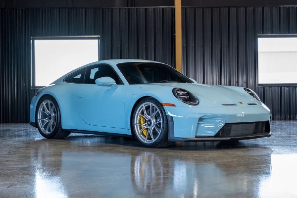 Used 2026 Porsche 911 GT3 Touring RARE PTS Meissen Blue ONLY 56 Miles 6-Spd Manual Bucket Seats for sale Sold at Chicago Motor Cars in West Chicago IL 60185 1