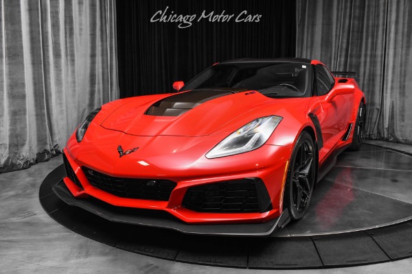 Used 2019 Chevrolet Corvette ZR1 Coupe Only 3K Miles 3ZR 7 Speed Manual Carbon Buckets LOADED for sale Sold at Chicago Motor Cars in West Chicago IL 60185 2
