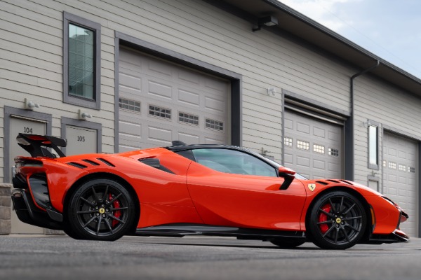 Used 2025 Ferrari SF90 XX Stradale Coupe Rosso Dino Carbon Fiber Everywhere! HARD LOADED! Racing Livery! for sale Sold at Chicago Motor Cars in West Chicago IL 60185 5