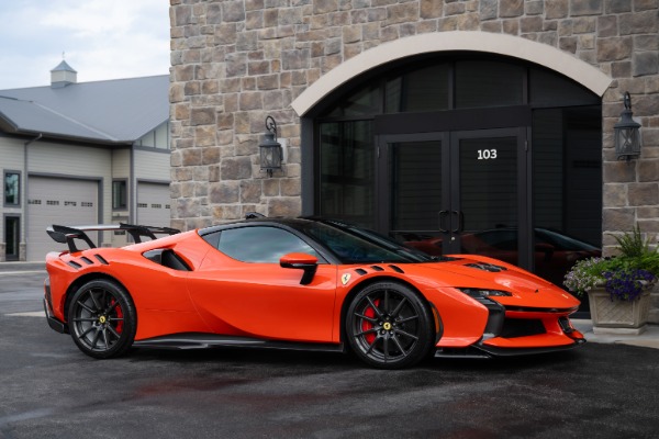Used 2025 Ferrari SF90 XX Stradale Coupe Rosso Dino Carbon Fiber Everywhere! HARD LOADED! Racing Livery! for sale Sold at Chicago Motor Cars in West Chicago IL 60185 6