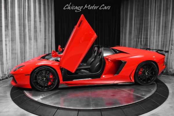 Used 2015 Lamborghini Aventador Roadster LP 700-4 Exterior Carbon Msrp $542k Serviced Loaded for sale $499,800 at Chicago Motor Cars in West Chicago IL