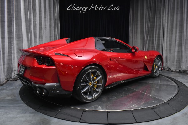 Used 2023 Ferrari 812 GTS Convertible Only 521 Miles Rare Rosso Fuoco 4 Layer Full PPF Carbon Loaded for sale Call for price at Chicago Motor Cars in West Chicago IL 60185 5