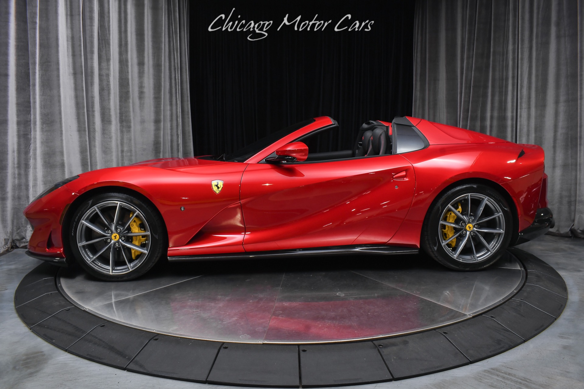 Used 2023 Ferrari 812 GTS Convertible Only 521 Miles Rare Rosso Fuoco 4 Layer Full PPF Carbon Loaded for sale Call for price at Chicago Motor Cars in West Chicago IL 60185 1