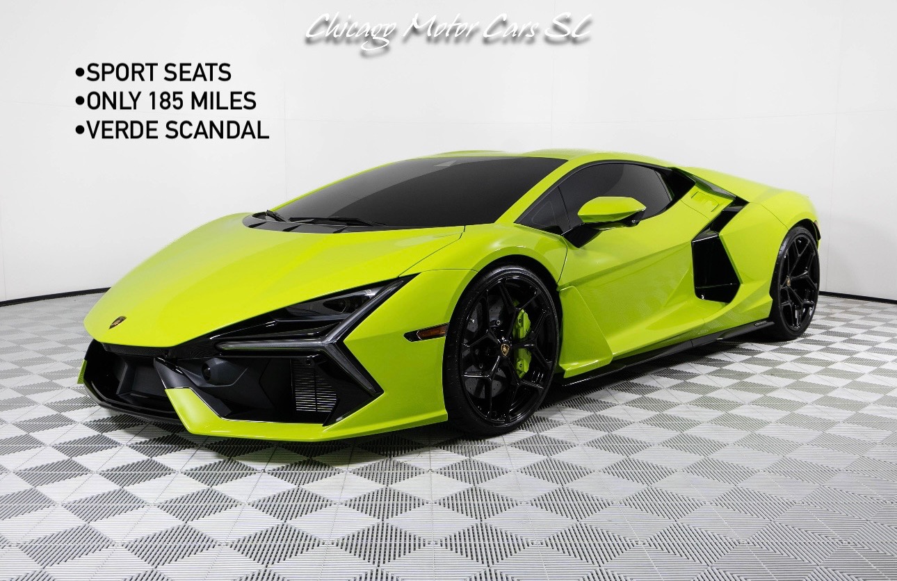 Used 2025 Lamborghini Revuelto Verde Scandal Sport Seats $749k+ MSRP Passenger Display for sale Sold at Chicago Motor Cars in West Chicago IL 60185 1
